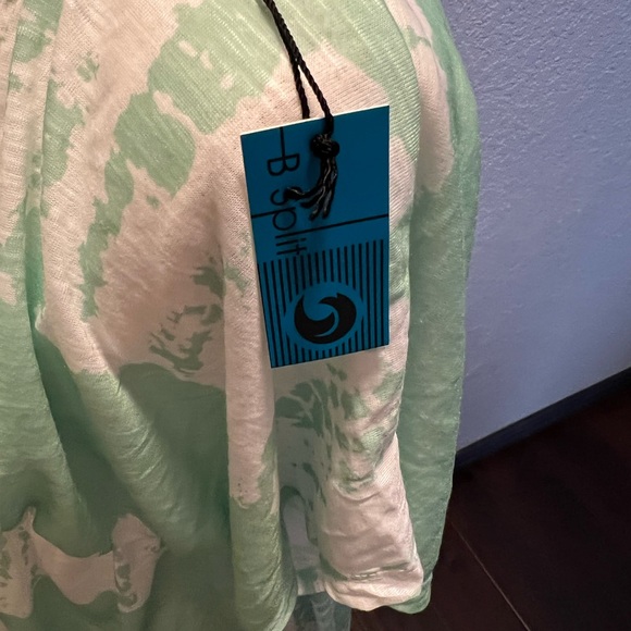 Cover up features no lining, V-neck, flutter sleeves dress - Picture 4 of 4